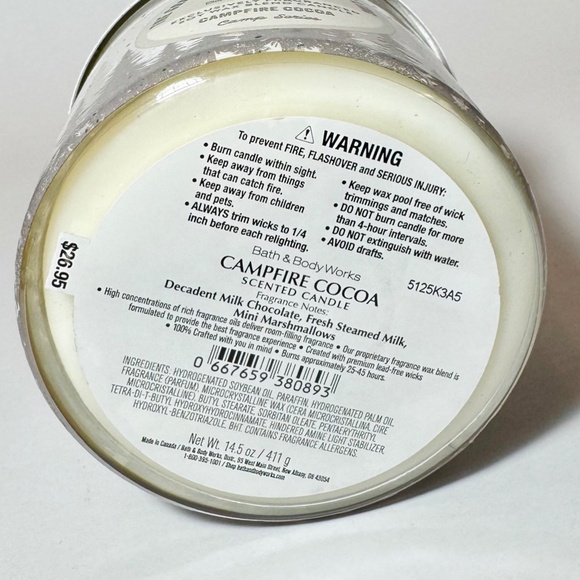 CAMPFIRE COCOA 3 Wick Candle - Picture 3 of 3